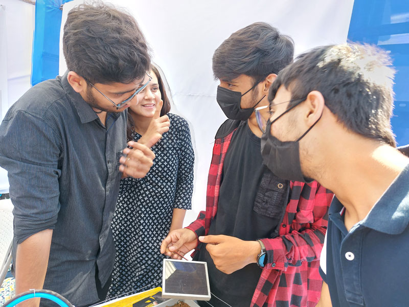 nikhil, whole exhausting day at techexpo